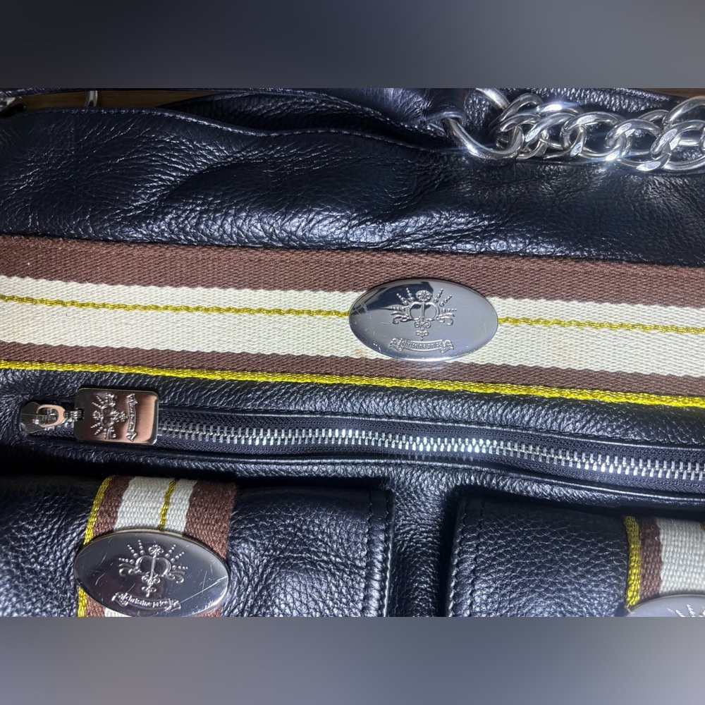 Christine Price two pocket Leather Bag - Picture 2 of 7